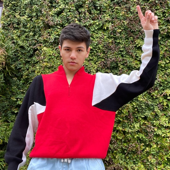 Other - 90s Vintage Ski Quarter Zip Sweater